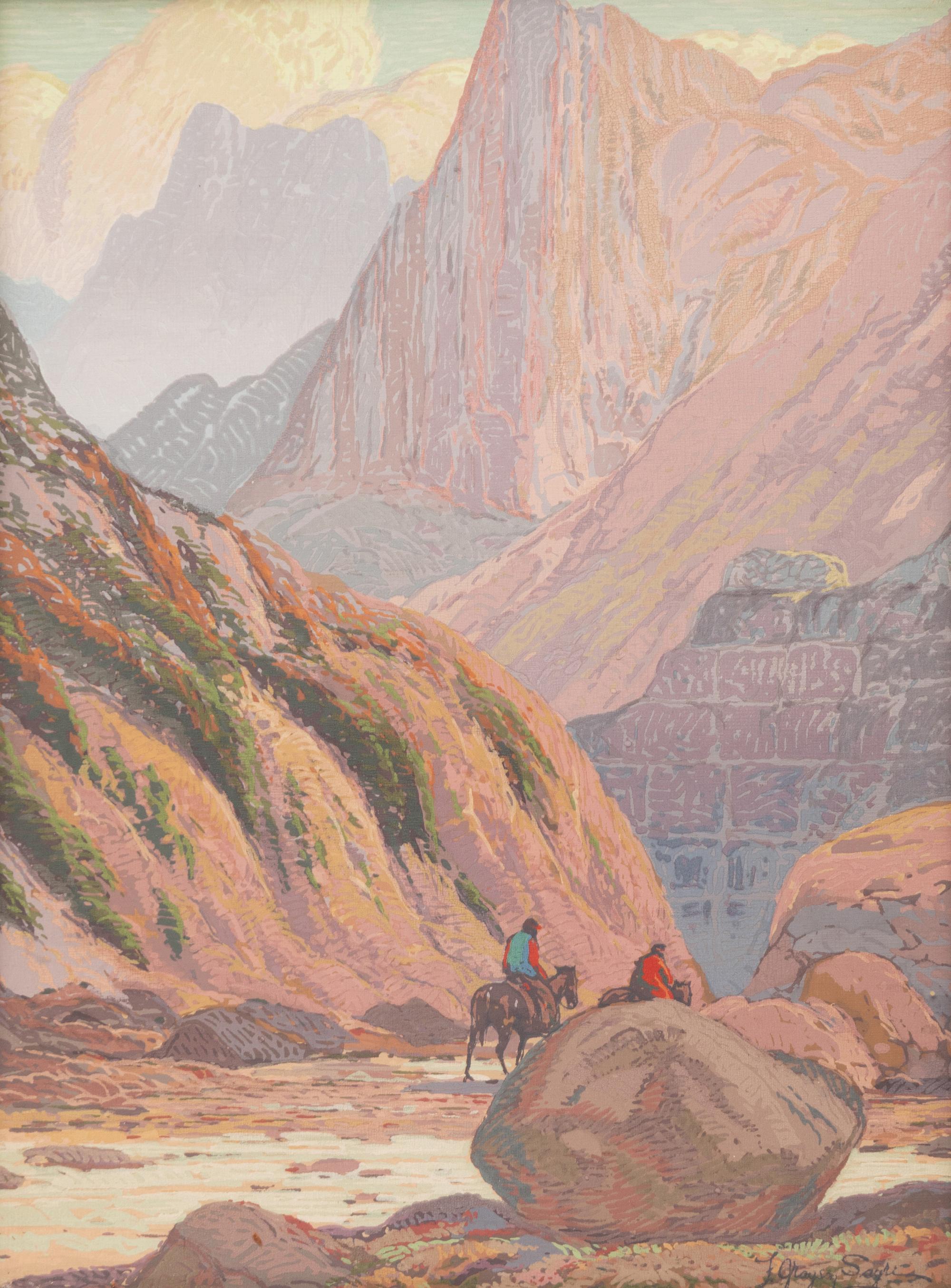 Two Works: The Canyon Gateway and Indians on the Cocopah Pass