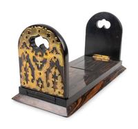 A Victorian Brass Mounted Coromandel Sliding Desk Top Book Shelf — 19TH CENTURY