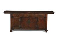 A Chinese Elm Side Cabinet