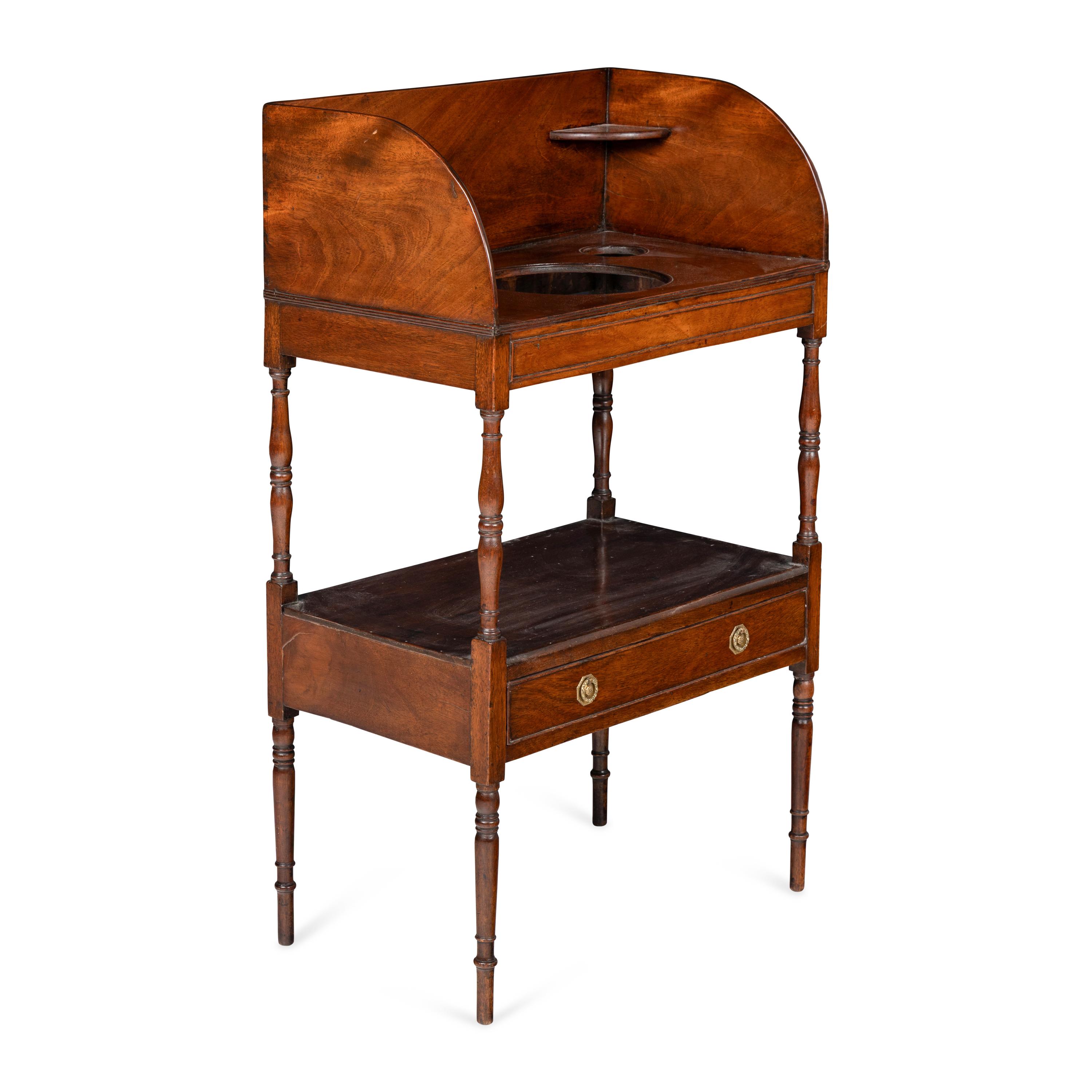 An American Walnut Wash Stand