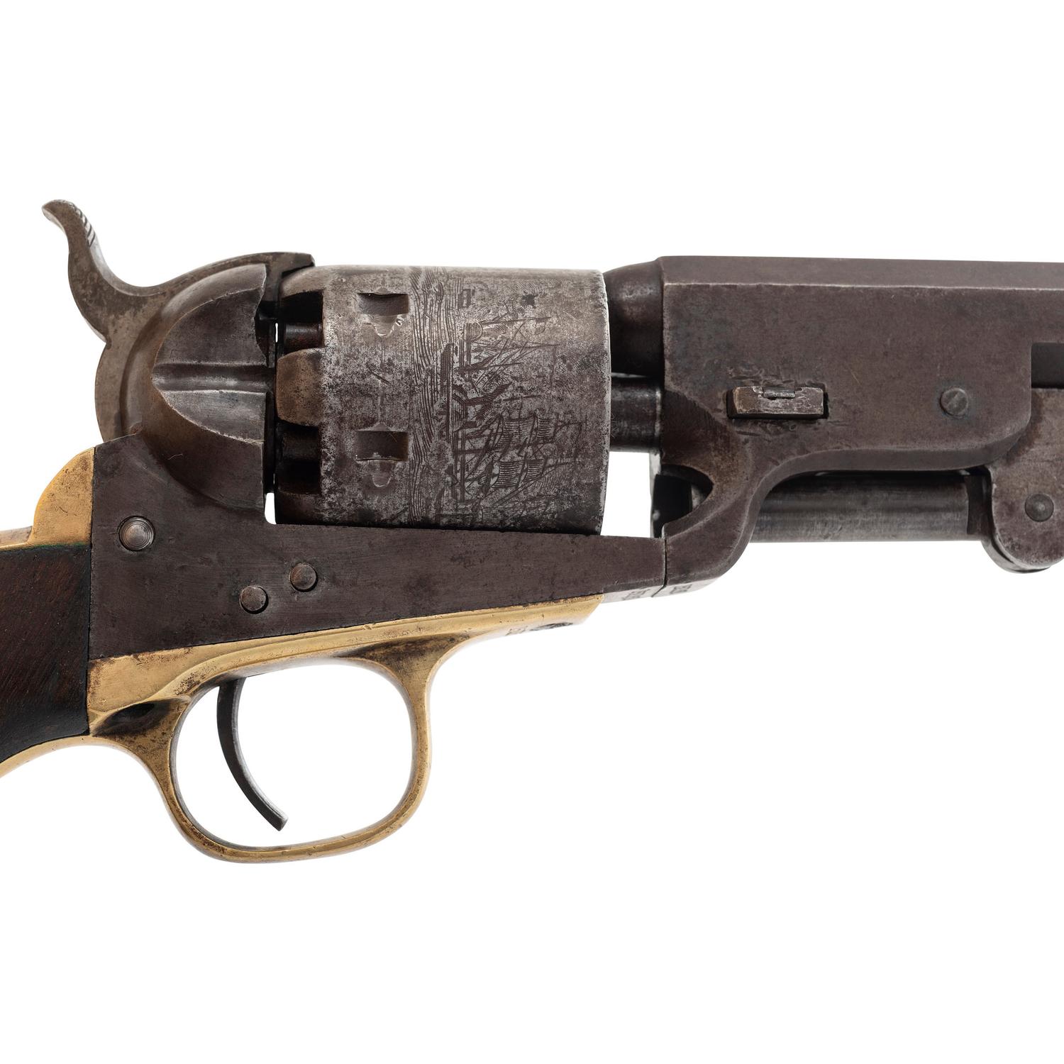 Colt Model 1851 Navy Revolver Inscribed to B.J. Van Valkenburg - 21st Wisconsin Infantry