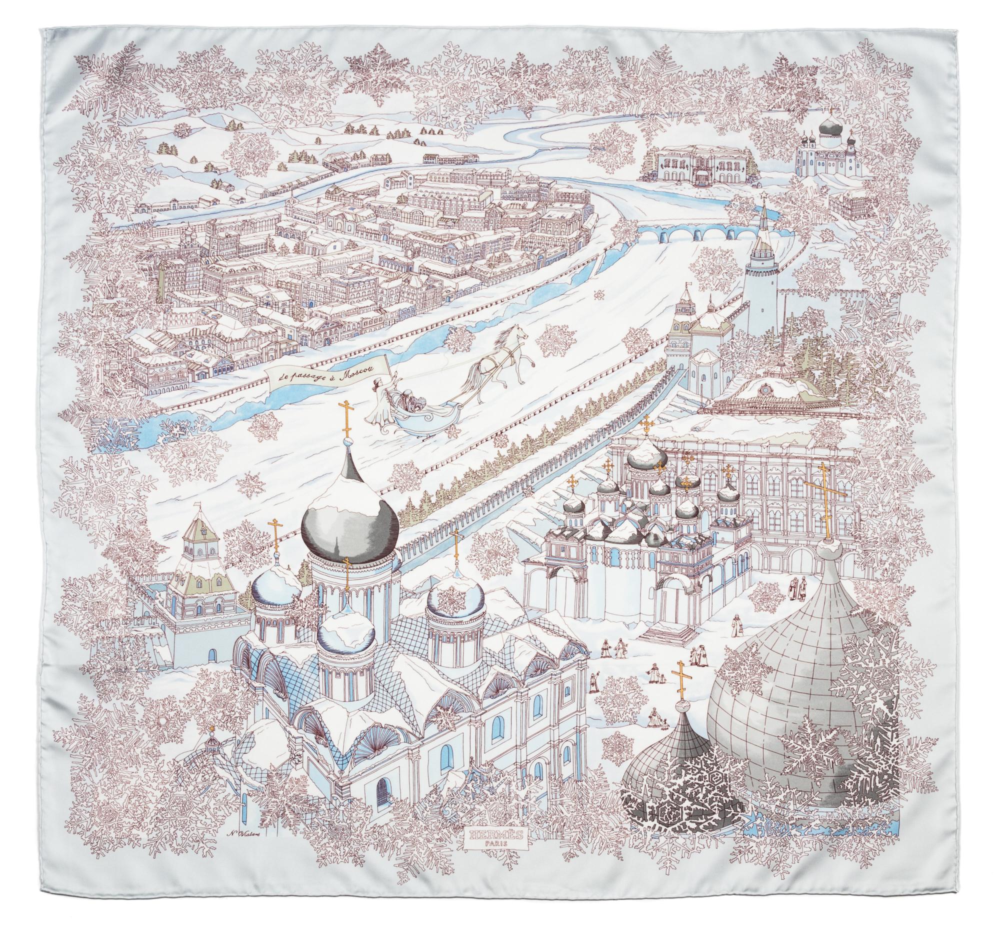 An Hermes 90cm Silk Scarf, 36"x36".