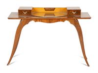 A French Art Deco Walnut and Lemon Wood Dressing Table — Early 20th Century