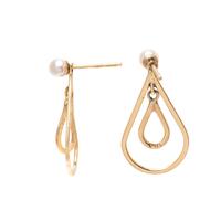COLLECTION OF YELLOW GOLD AND CULTURED PEARL JEWELRY