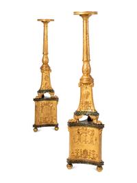 A Pair of Regency Giltwood Torchères