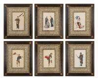 Six Chinese Pith/Rice Paper Paintings — 19TH CENTURY