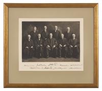 [Americana] [Supreme Court] Taft, William, and Oliver Wendell Holmes, Jr., and Louis Brandeis, et al. Signed Photograph