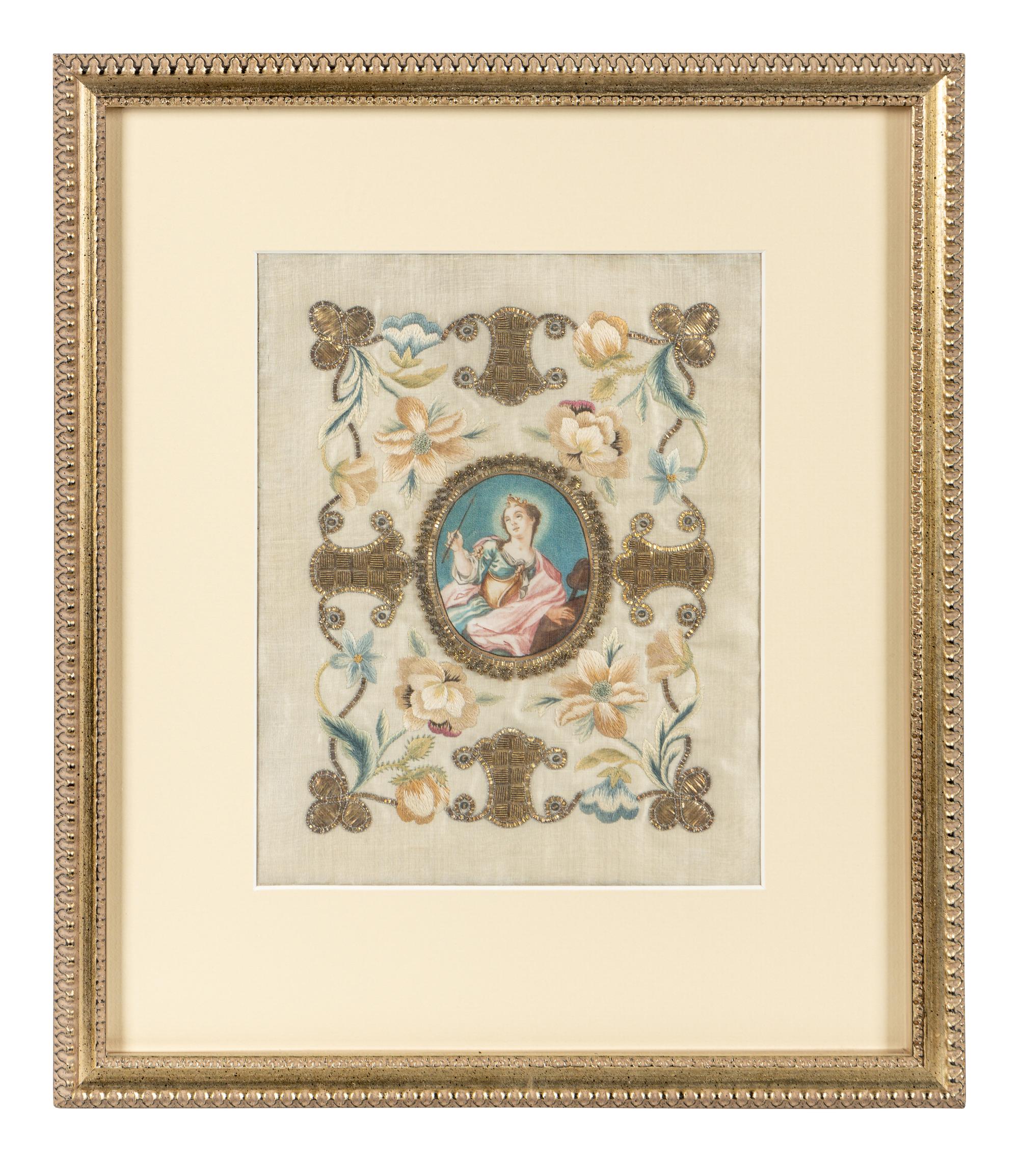 A Group of Four Religious Embroideries