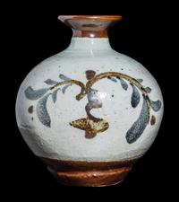 A Japanese Painted Stoneware Jar