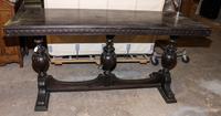 An American Renaissance Revival Library Table Height 29 x width 59 1/2 x depth 19 1/2 inches. — FIRST HALF 20TH CENTURY