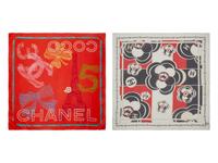 Two Chanel Scarves