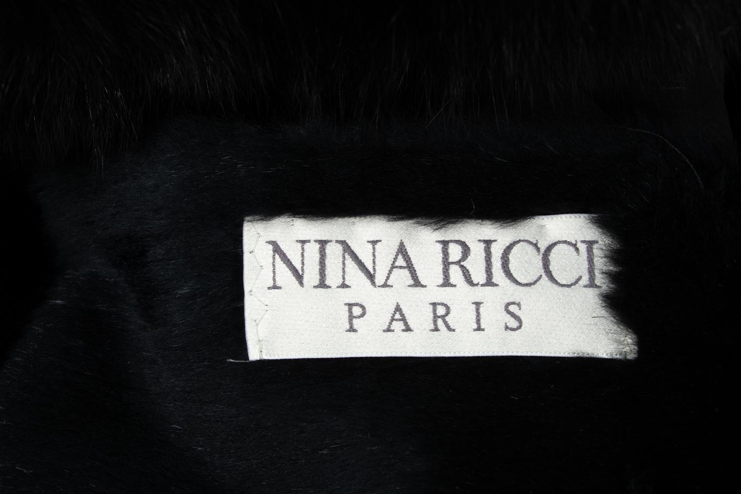Nina Ricci Belted Fox Fur Coat