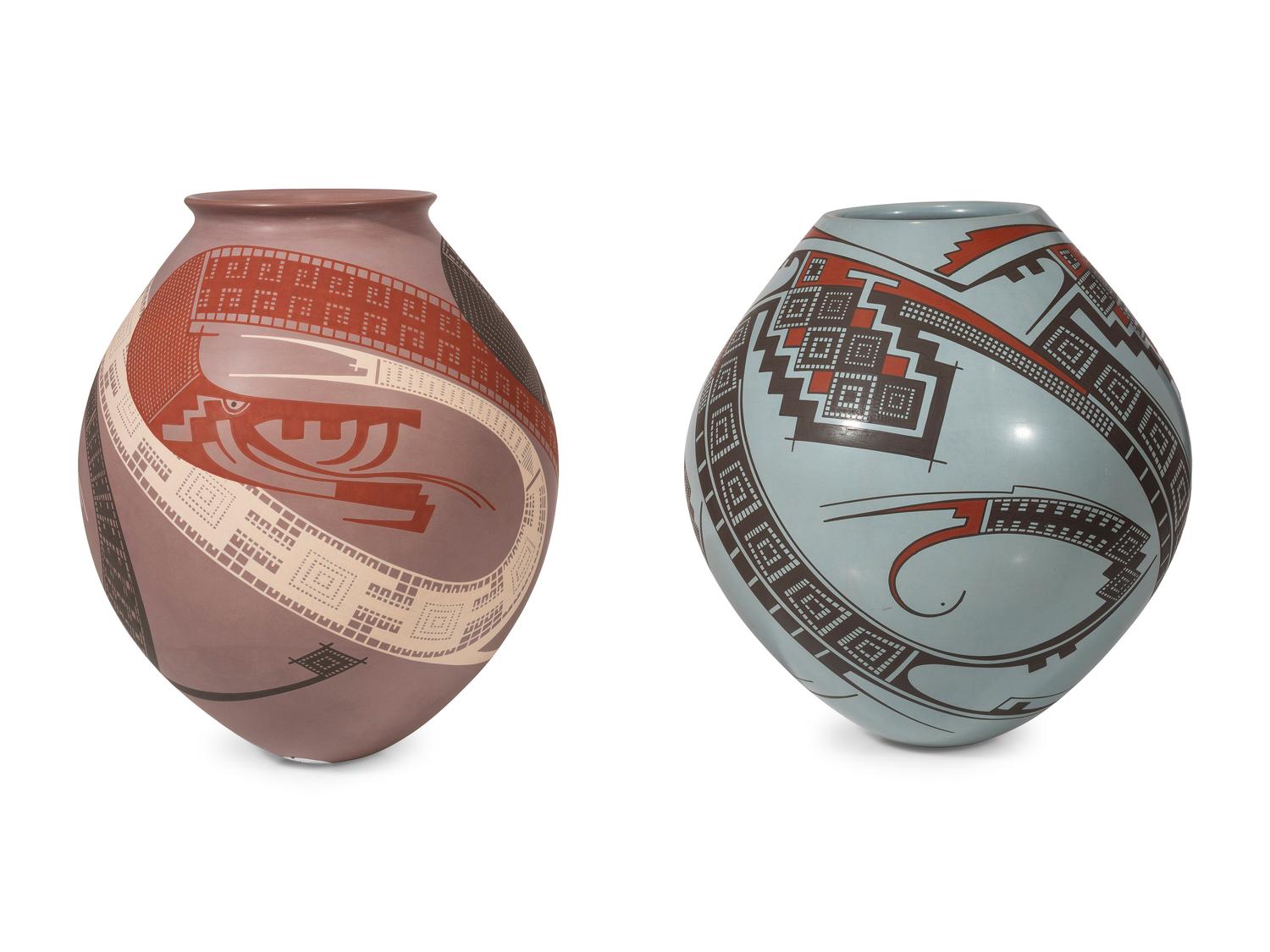 Polychrome Pottery Jars