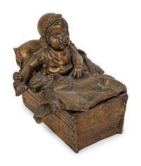 Five Continental Figural Inkwells