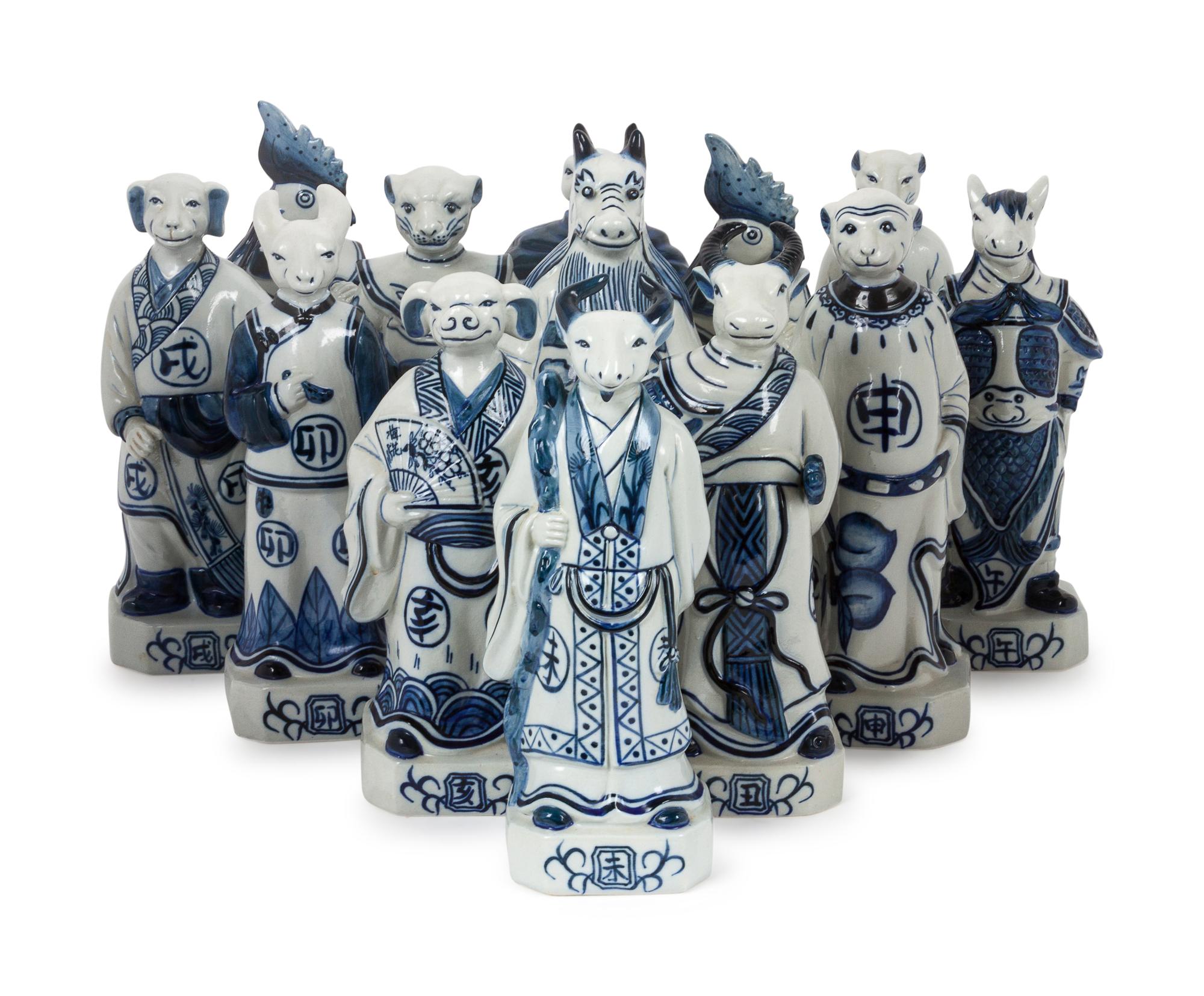 A Group of Thirteen Chinese Animal Figures — LATE 20TH/EARLY 21ST CENTURY