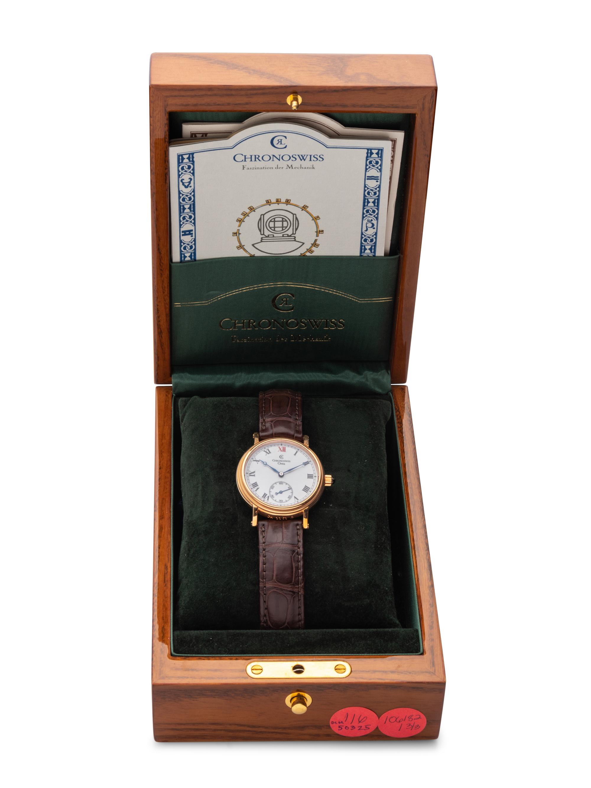 CHRONOSWISS, 18K YELLOW GOLD 'OREA' WATCH