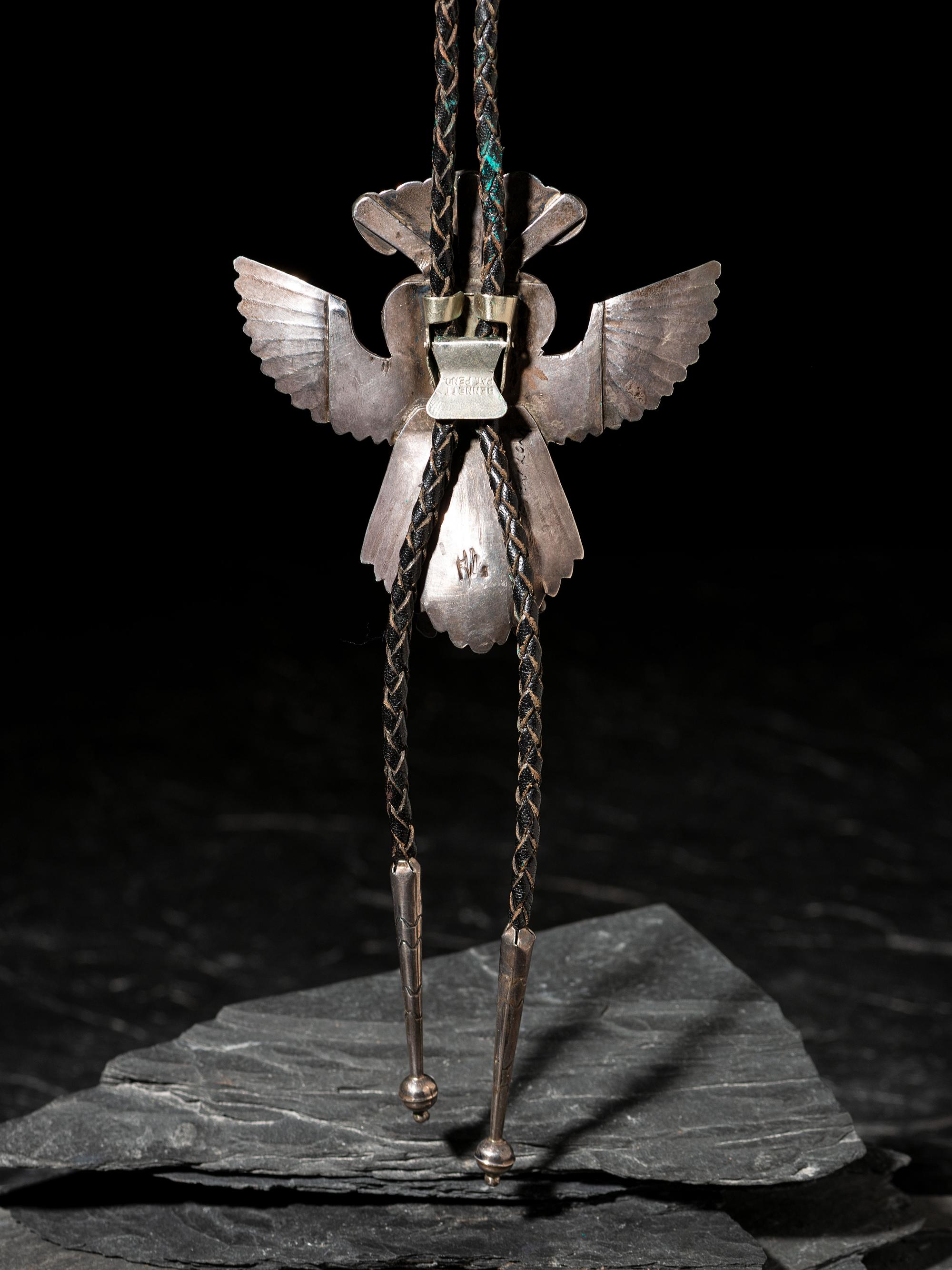 Silver and Turquoise Katsina Bolo Tie