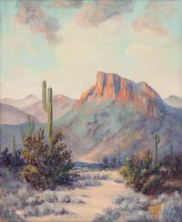 Southwestern Landscape with Catcus
