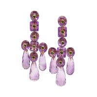PRINCE DIMITRI, CONVERTIBLE AMETHYST AND PERIDOT EARCLIPS