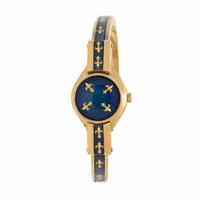 Bucherer, Gold-Plated and Enamel Surprise Watch with Cuff Bracelet