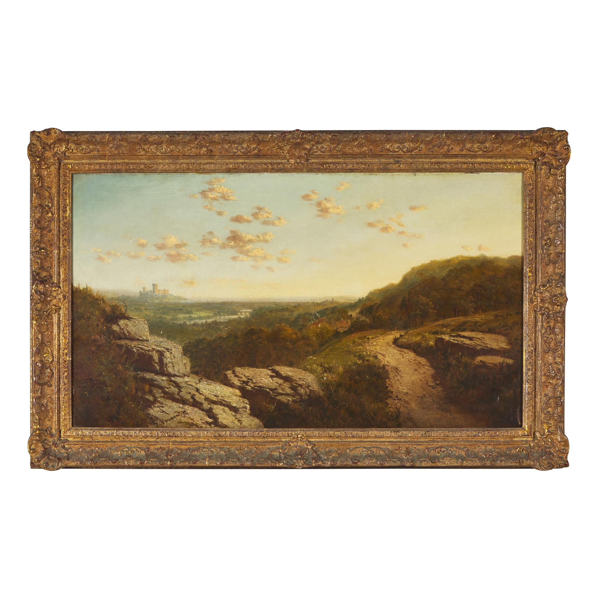 Edmund John Niemann (British, 1813-1876) — Landscape with a Castle in the Distance