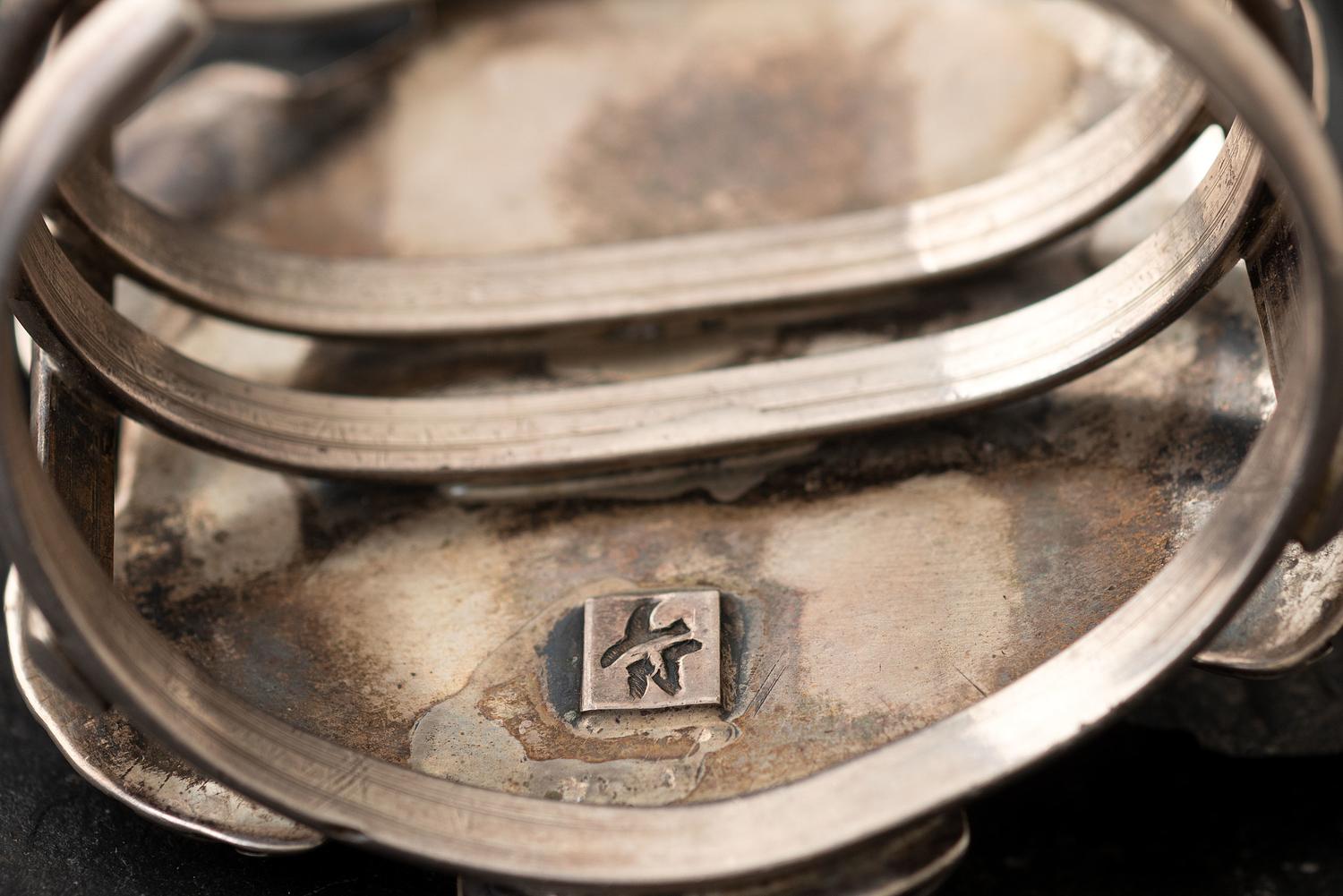 Navajo Silver and Turquoise Cuff Bracelets