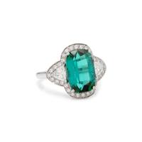 TOURMALINE AND DIAMOND RING