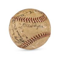 A 1938 St. Louis Browns Team Signed Autograph Baseball