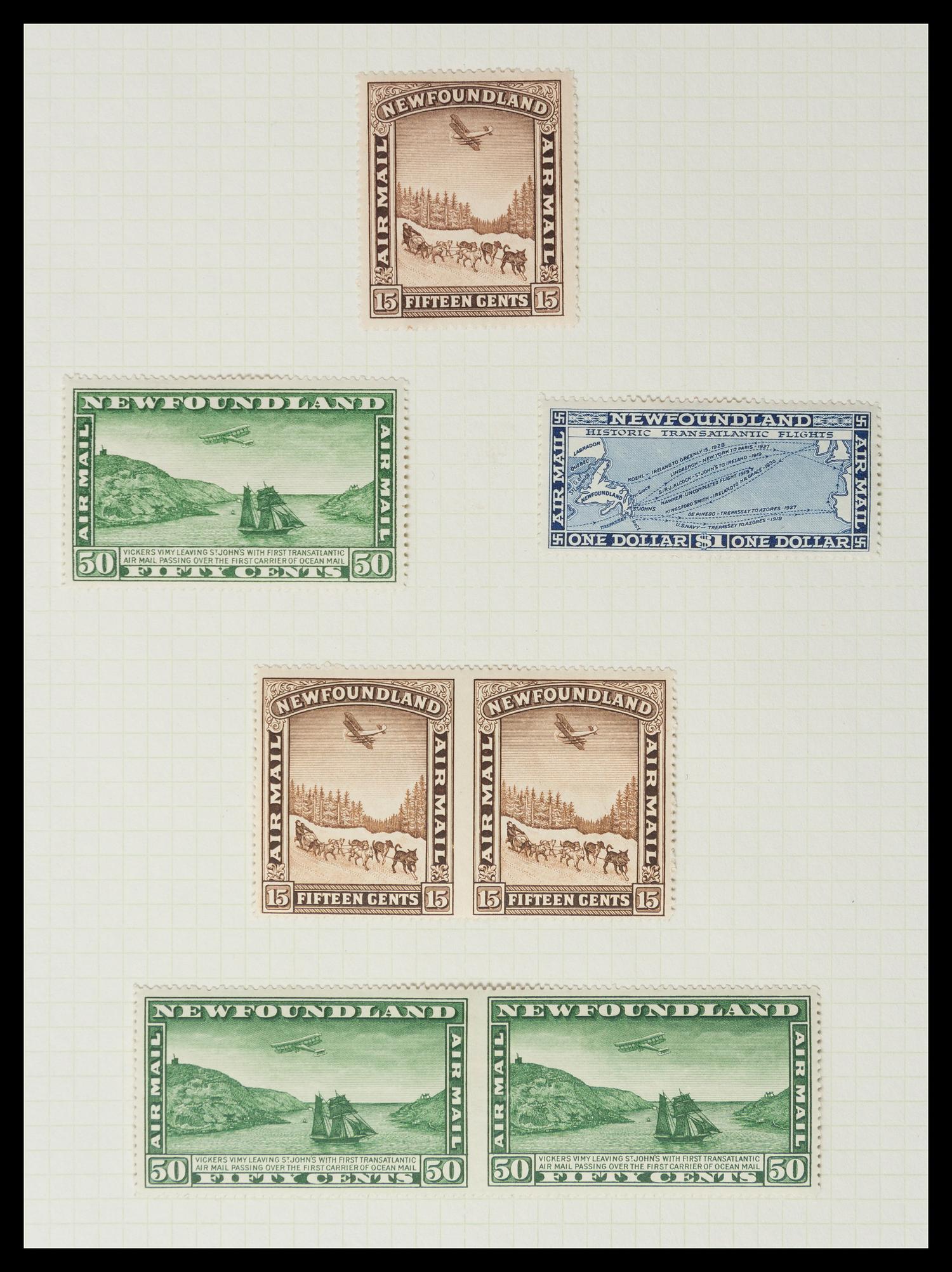 A Collection of Canada and Newfoundland Stamps