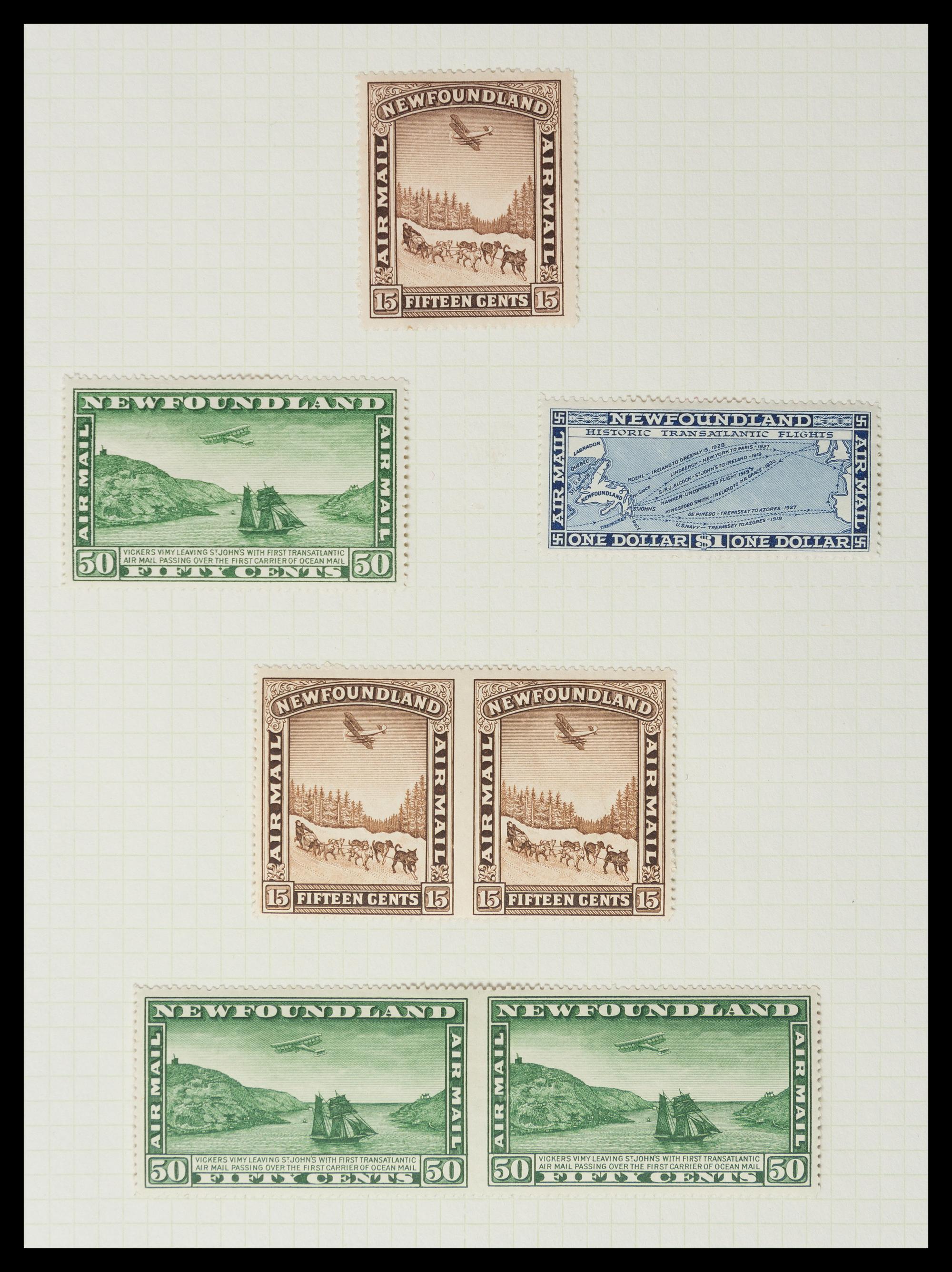A Collection of Canada and Newfoundland Stamps