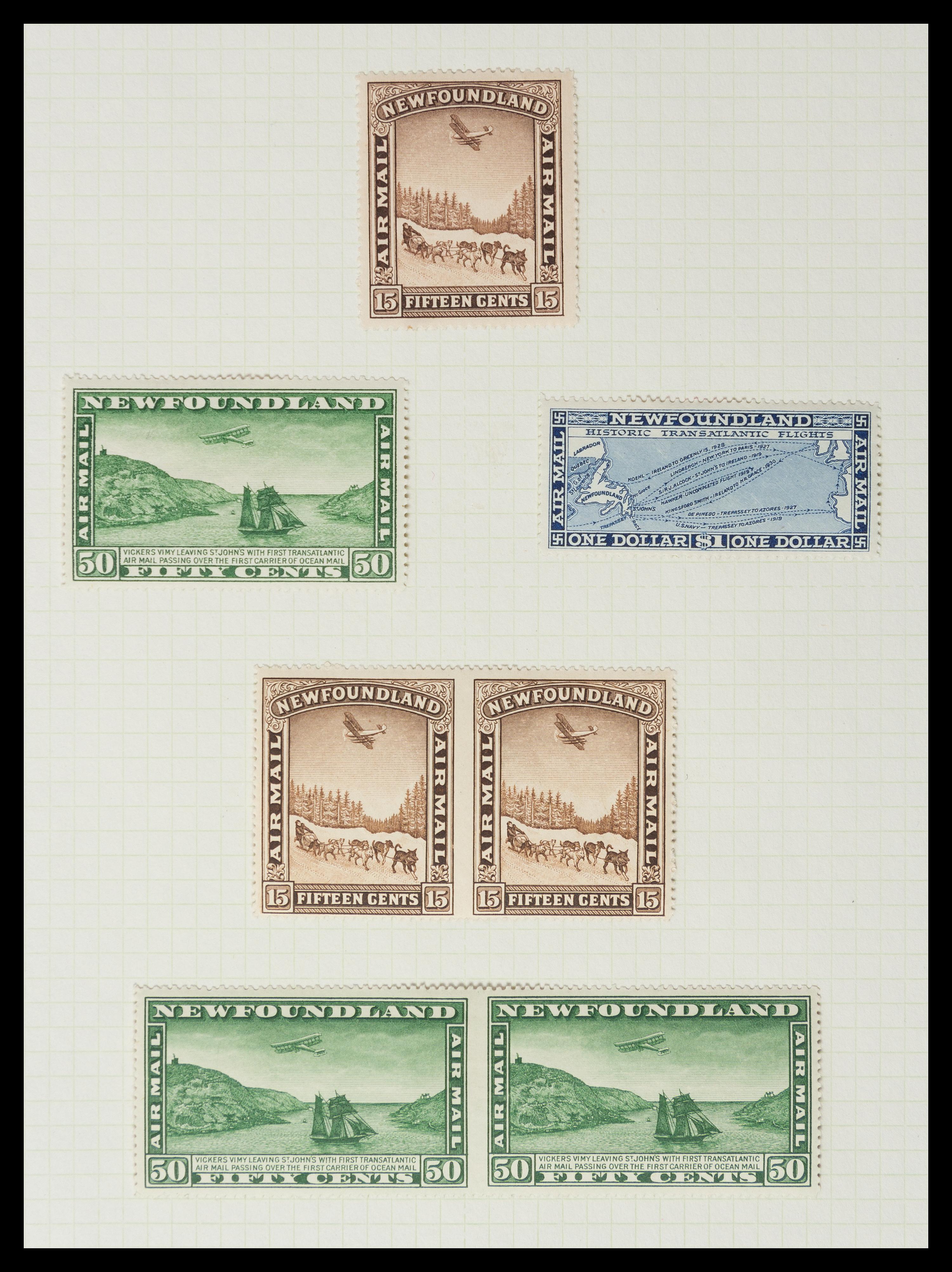 A Collection of Canada and Newfoundland Stamps
