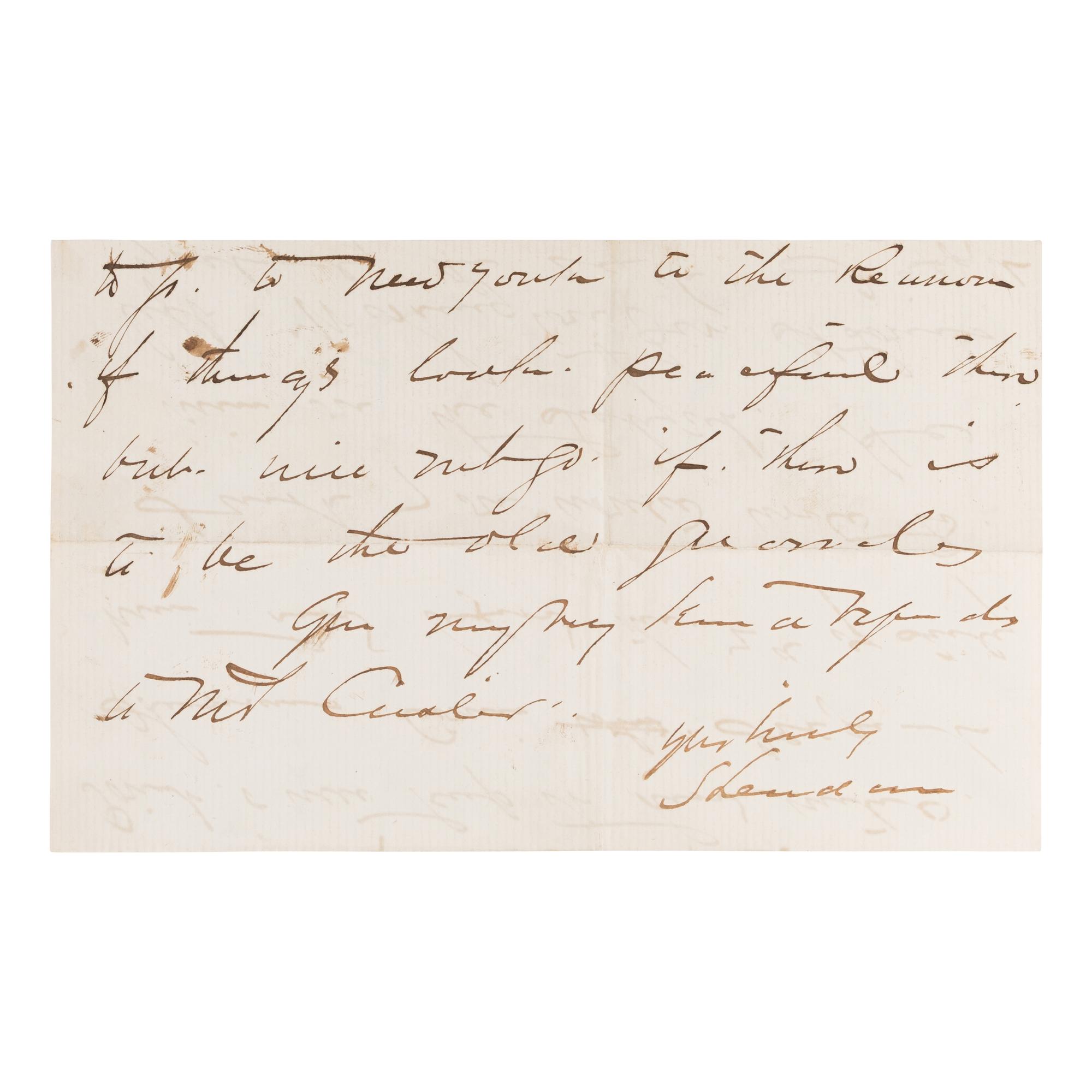 [Custer, George Armstrong, Gen. (1839-1876)]. A pair of letters from Generals Sheridan and Sherman to Custer, regarding his attempt to secure a transfer to West Point, comprising: