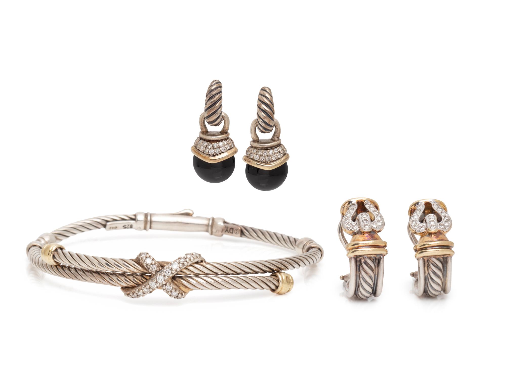 DAVID YURMAN, COLLECTION OF STERLING SILVER, YELLOW GOLD AND DIAMOND JEWELRY
