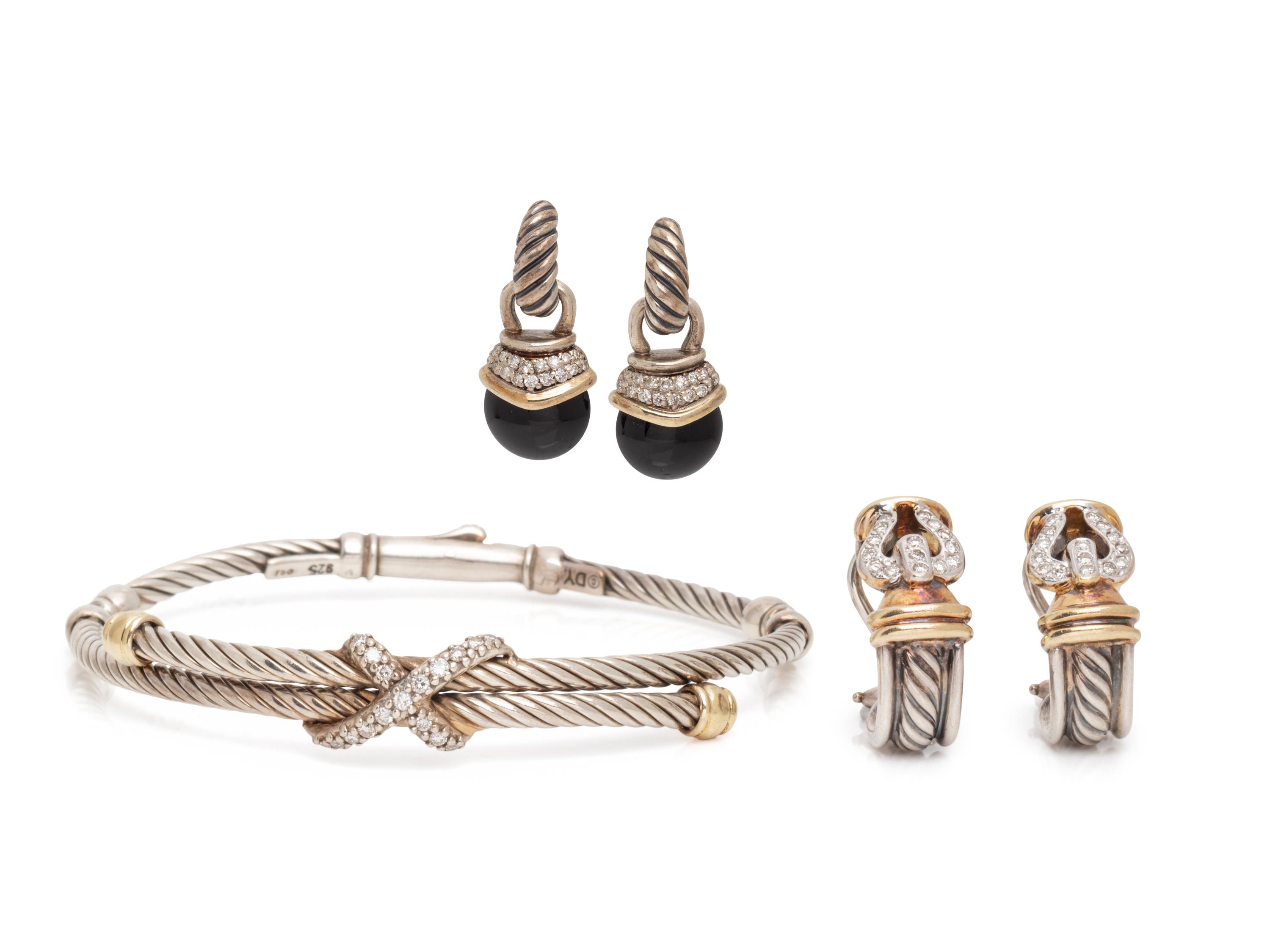 DAVID YURMAN, COLLECTION OF STERLING SILVER, YELLOW GOLD AND DIAMOND JEWELRY
