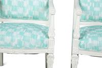 A Pair of Empire Style Painted Fauteuils — 19TH CENTURY