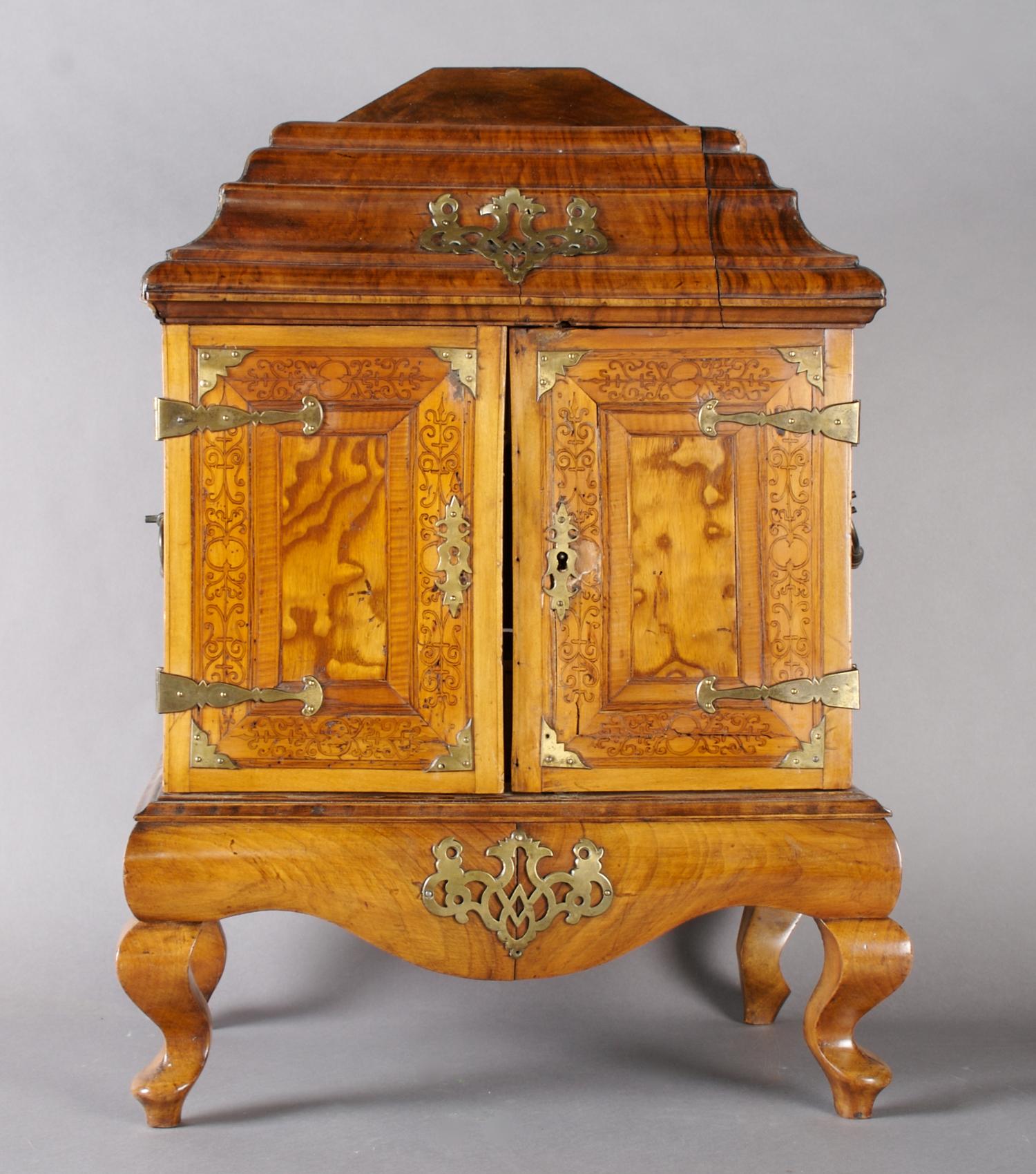 A Continental Table Casket, Height 21 inches.