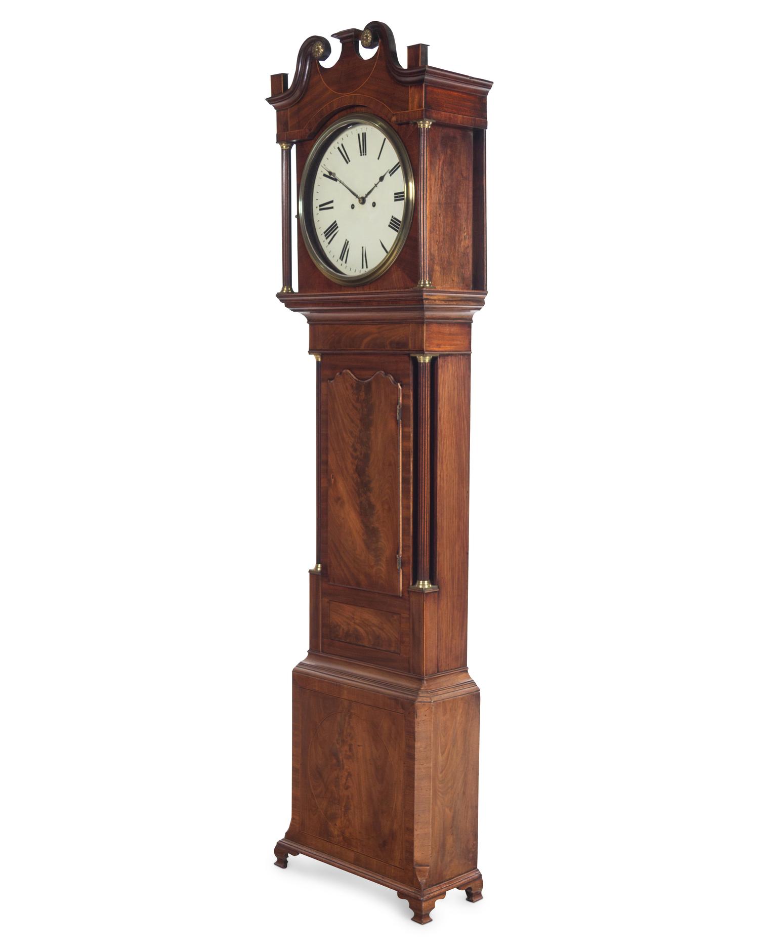 A George III Mahogany Tall Case Clock