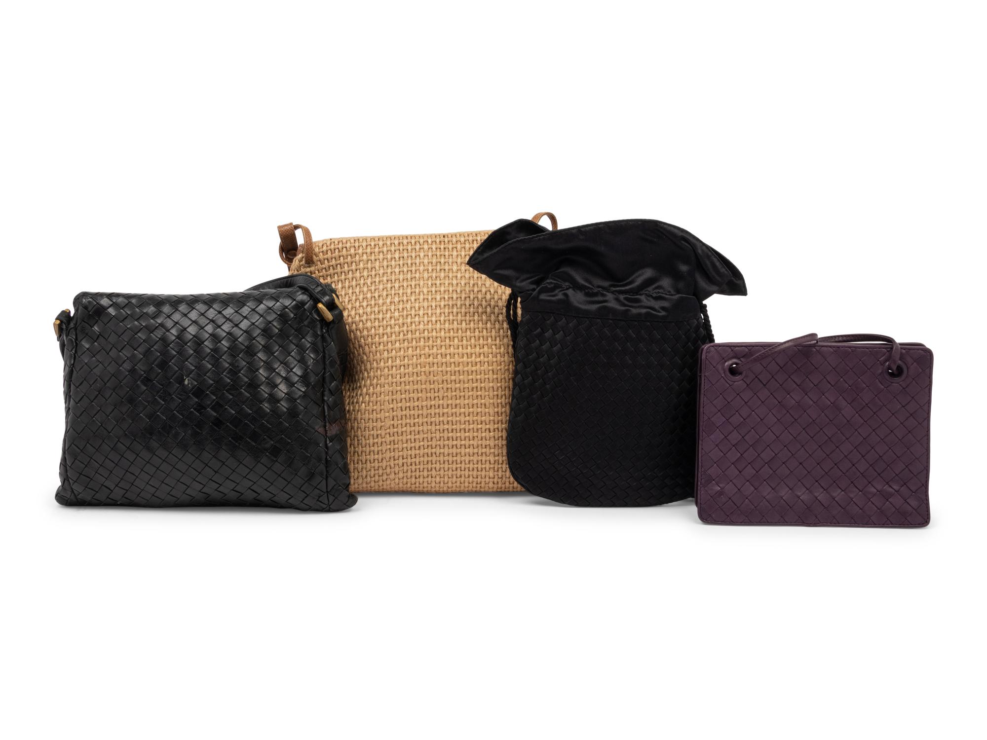 Four Bottega Veneta Bags: Two Cloth, Two Leather