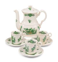 A Spode Green Basket Dinner Service