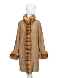 A Reversible Mink & Sable Fur Coat