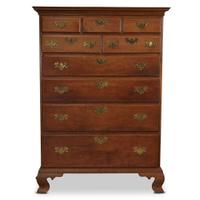Chippendale walnut tall chest Pennsylvania, circa 1780