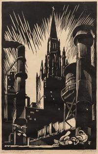 A pair of prints ( Merchandise Mart; Methodist Church )