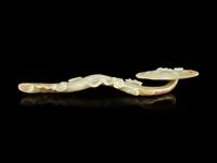 A Celadon Jade Ruyi Scepter