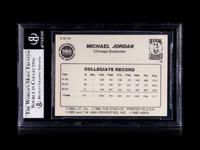 A 1986 Star Michael Jordan Set Break Basketball Card No. 2 Collegiate Stats BGS 3 Very Good