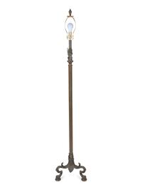An Estruscan Style Bronze Floor Lamp — 20TH CENTURY