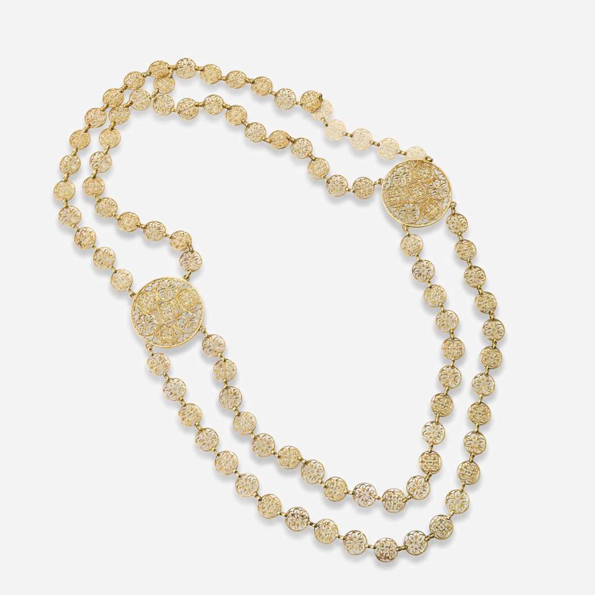 A 14K Yellow Gold Necklace