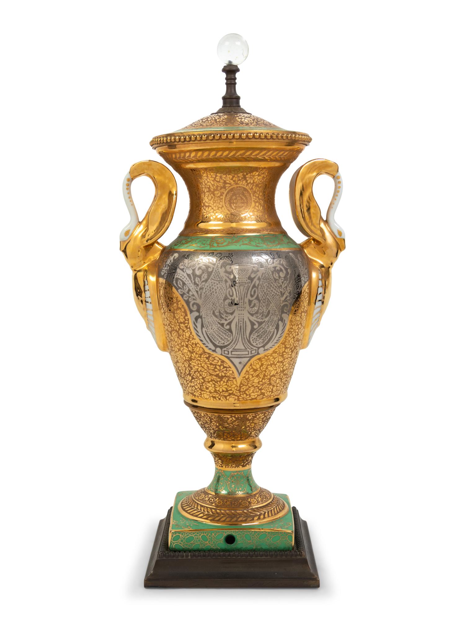 A Paris Style Porcelain Urn