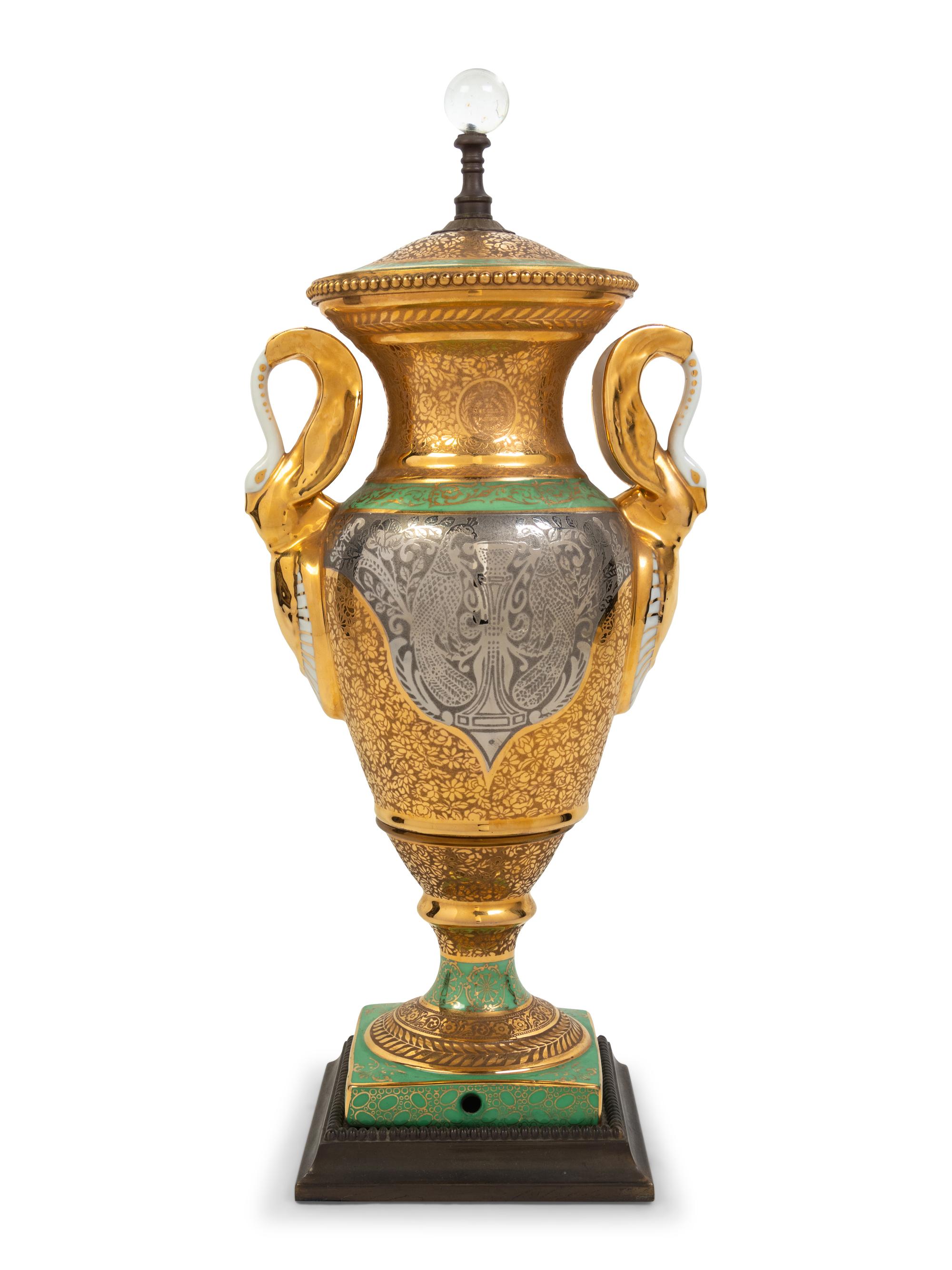 A Paris Style Porcelain Urn