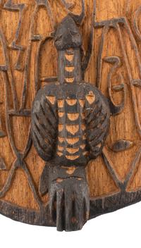 An Asmat Carved Wood Shield