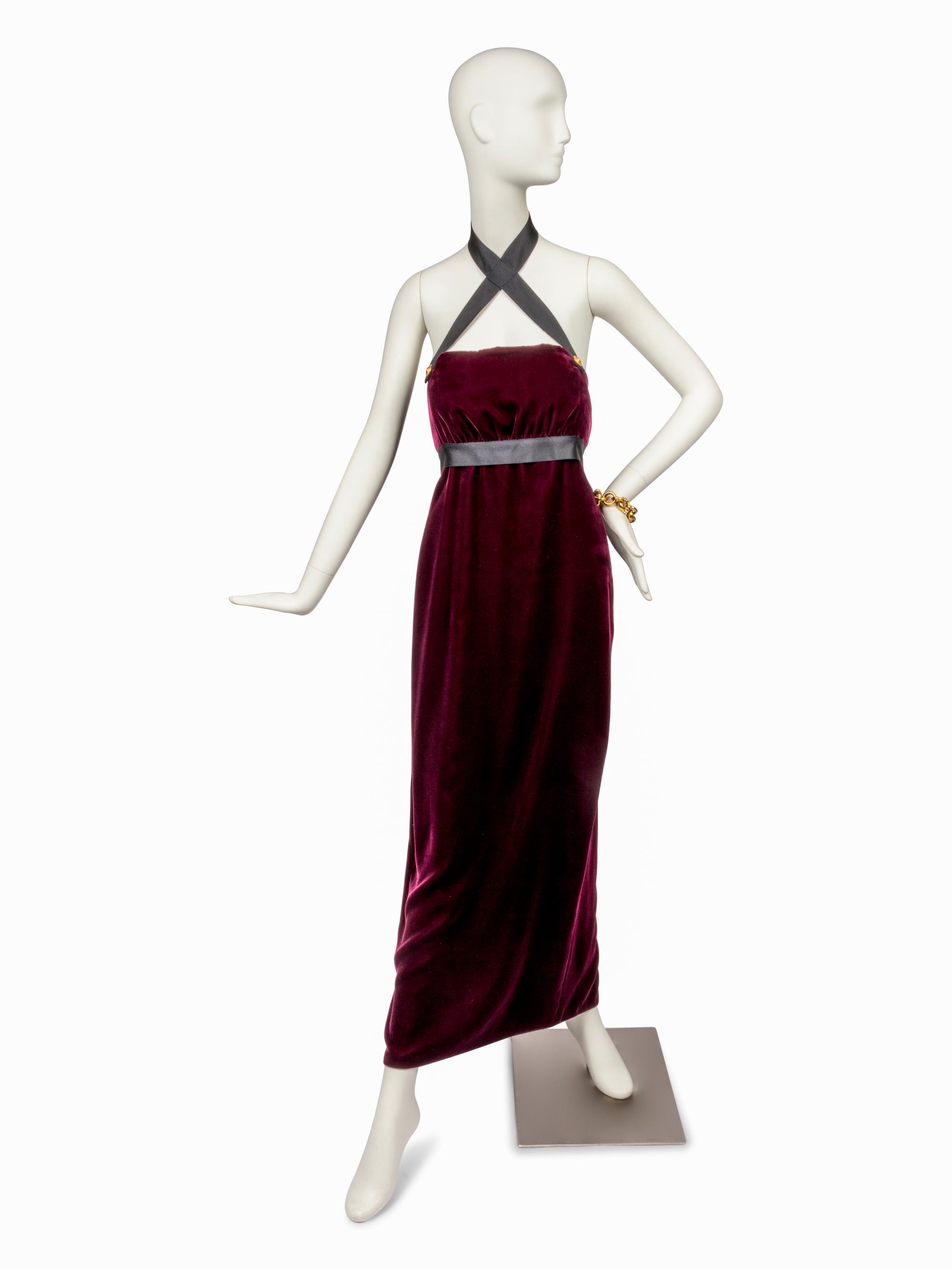 Chanel Velvet Evening Gown, 1980-90s